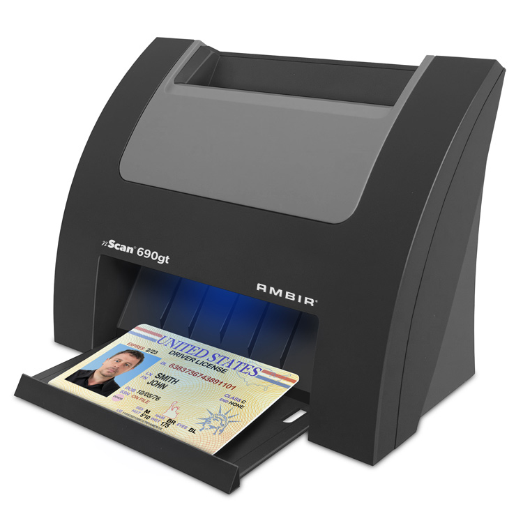 nScan 690gt Duplex ID Card Scanner with AmbirScan Business Card Ambir