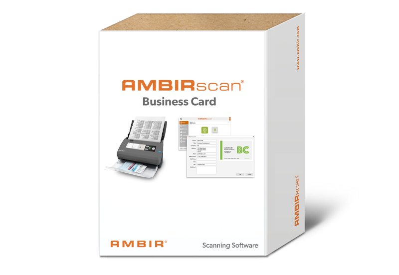 AmbirScan Business Card Software Ambir Technology